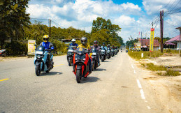 Yamaha Ajak Jurnalis Jelajah Alam Kalimantan Timur Gunakan NMax Turbo