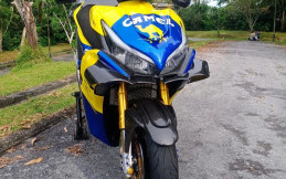 Modifikasi All New Yamaha Aerox Bertema Valentino Rossi
