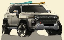 Sketsa SsangYong X200 Sekilas Mirip Suzuki Jimny