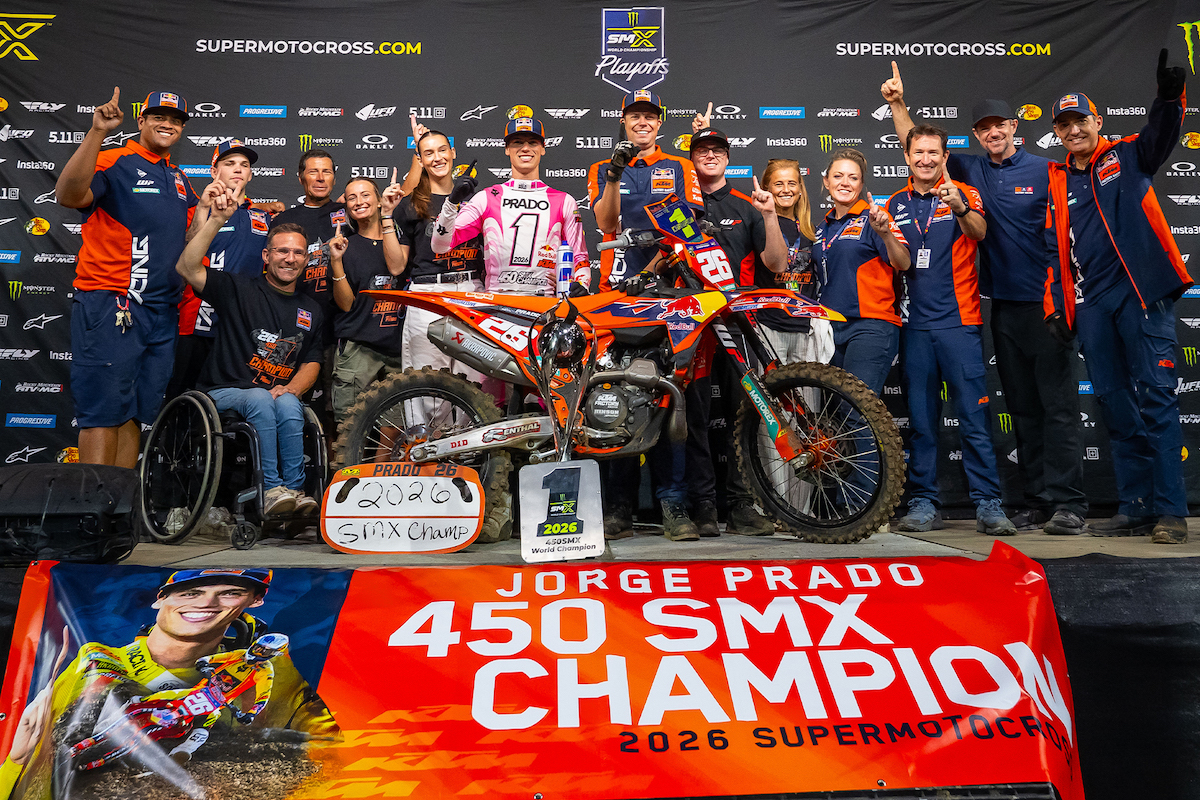 Jorge Prado Sabet Gelar Juara Dunia SMX 2026 Bersama Red Bull KTM