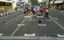 Terapkan Physical Distancing Sepeda Motor di Lampu Merah, Mirip Posisi Start MotoGP