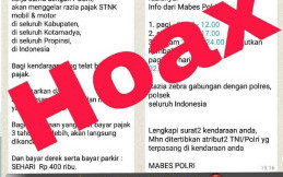 Informasi Tentang Razia Pajak STNK Ternyata Hoax