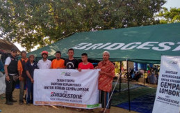 Bridgestone Salurkan Rp 200 Juta Untuk Korban Gempa Bumi Lombok