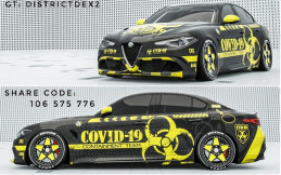 Peduli Bahaya COVID-19 Jadi Inspirasi Modifikasi Mobil Italia Ini