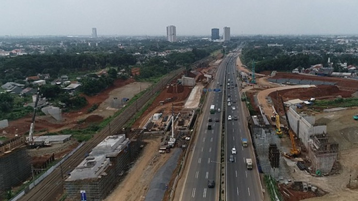 Jasa Marga Lanjutkan Pemasangan Balok di Area Pondok Aren-Serpong