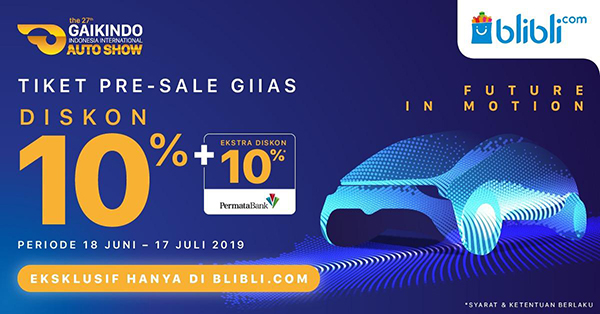 Blibli Jual Tiket Presale GIIAS 2019, Ada Diskonnya Loh!
