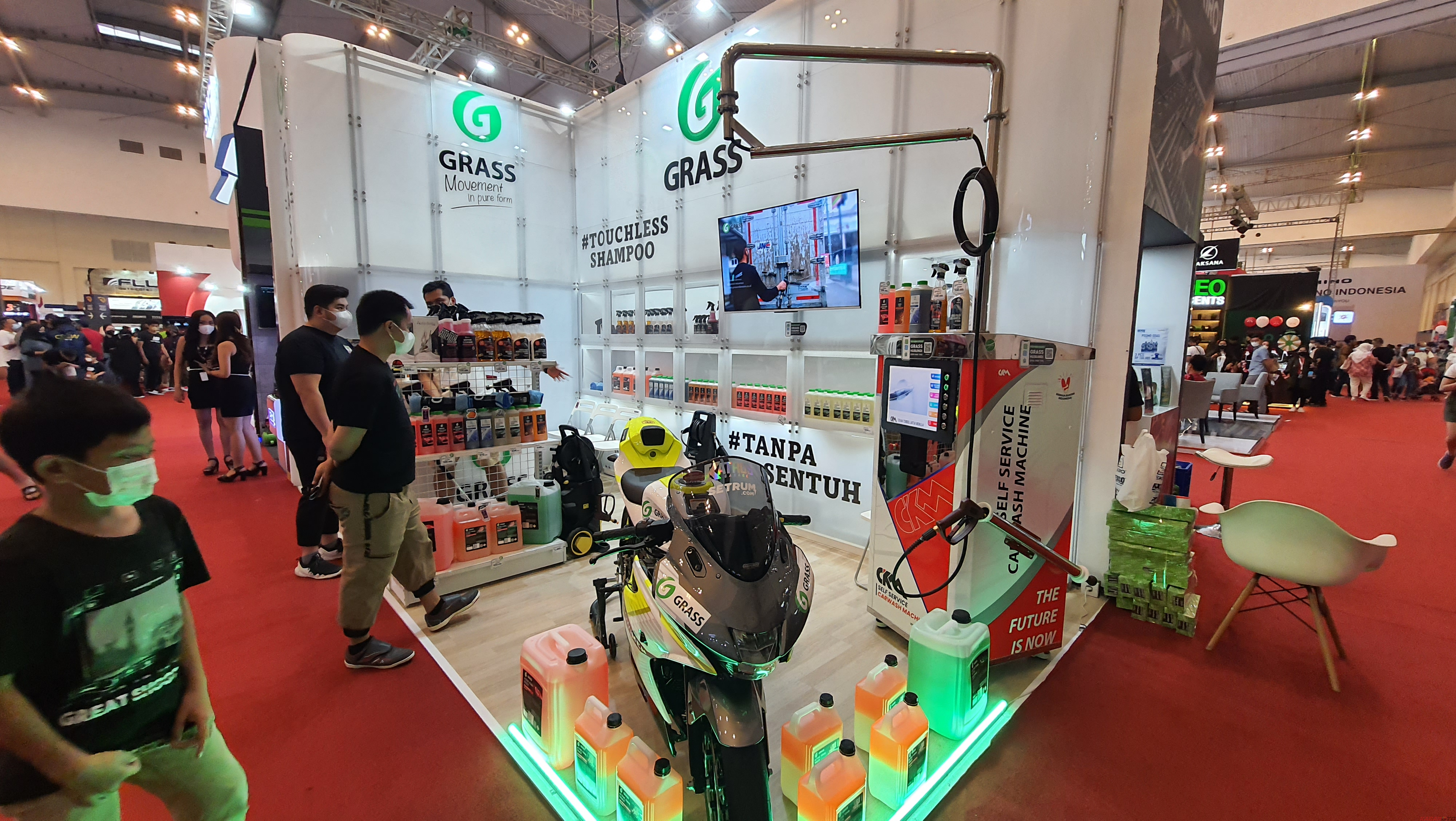 Grass Sabun Cuci Motor dan Mobil Aktif Hadirkan Diskon Menarik di GIIAS 2022