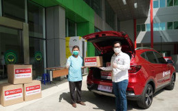 Lawan Covid-19, MG Motor Salurkan 10.000 Bantuan di 8 Tempat