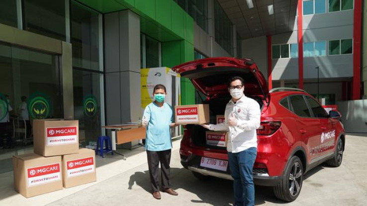 Lawan Covid-19, MG Motor Salurkan 10.000 Bantuan di 8 Tempat