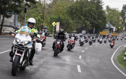 Pemanasan Acara Puncak 9 Ribuan Bikers 3 Pulau Riuhkan Honda Bikers Day Makassar 2024