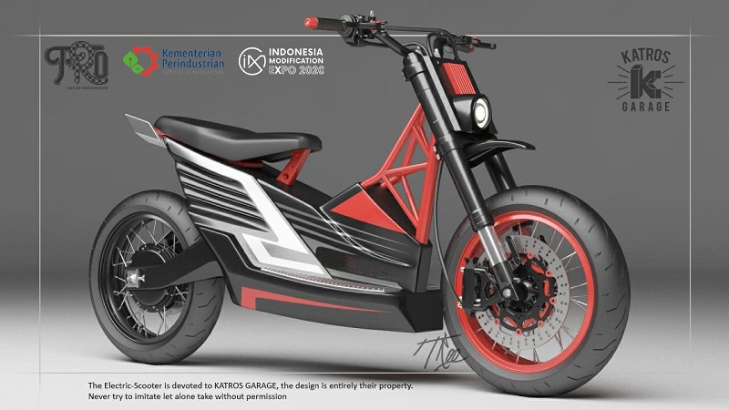 Begini Detail Custom Skutik Listrik Giveaway di IMX 2020
