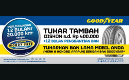 Goodyear Indonesia Beri Diskon hingga Rp400 Ribu untuk Ban Konsumer