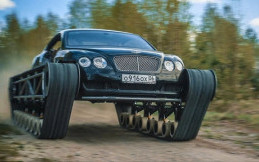 Gokil! Pria Rusia Ini Merubah Bentley Continental GT Menjadi Sebuah Tank